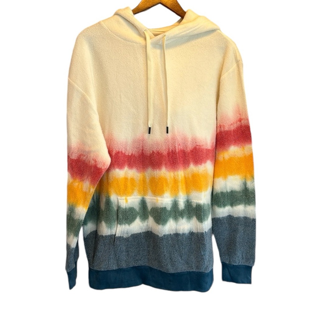 Feat Unisex Rainbow Ombre Size 1 (XL) Tye Dye Super Soft Sweatshirt Hoodie